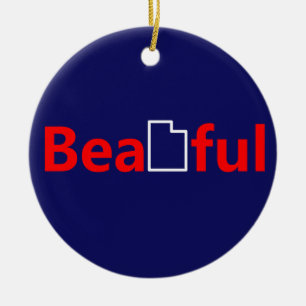 Beautiful Utah Keramik Ornament