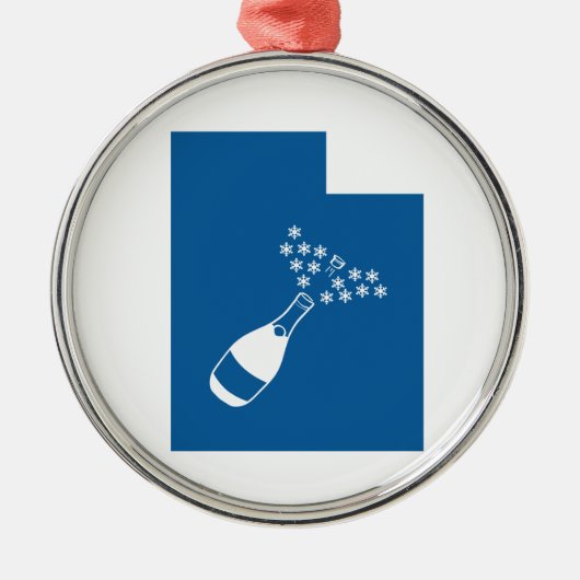 Beautiful Utah Ornament Aus Metall (Vorne)