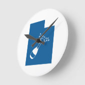 Beautiful Utah Runde Wanduhr (Winkel)