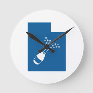 Beautiful Utah Runde Wanduhr