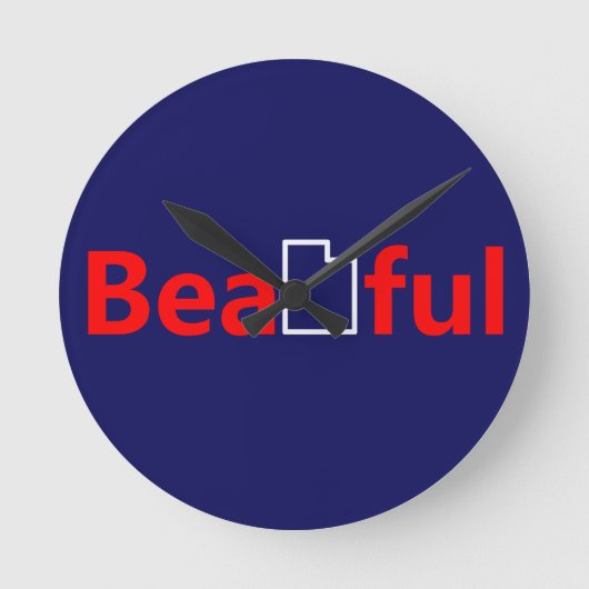 Beautiful Utah Runde Wanduhr (Vorderseite)