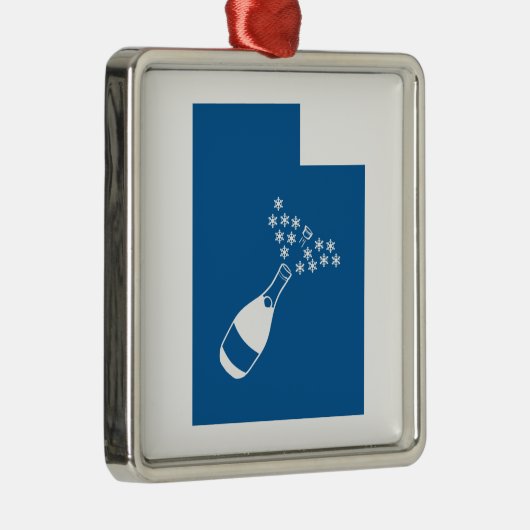 Beautiful Utah Silbernes Ornament (Rechts)