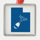 Beautiful Utah Silbernes Ornament (Vorne)