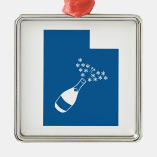 Beautiful Utah Silbernes Ornament