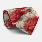 Beautiful Valentine Gifts For Him Peonies Flower Krawatte (Gerollt)