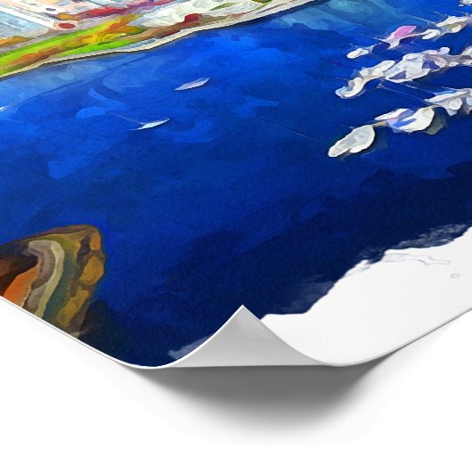 Beautiful Vancouver Canada City View Poster (Ecke)