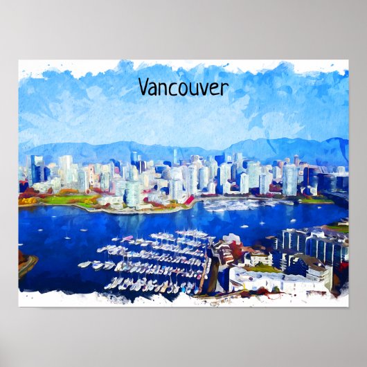 Beautiful Vancouver Canada City View Poster (Vorne)