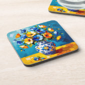 Beautiful Vase of Flowers Getränkeuntersetzer (Linke Seite)