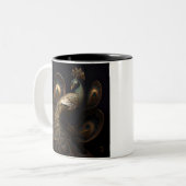 Beautiful Verziert Peacock Zweifarbige Tasse (Vorderseite Links)