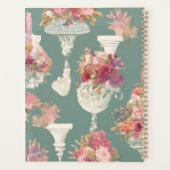 Beautiful Vintag Blue Bouquet Planner Planer (Rückseite)