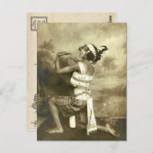Beautiful Vintag Vaudeville Dancer Postkarte (Vorne/Hinten)