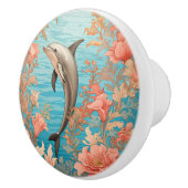 Beautiful Vintage Dolphin Keramikknauf (Rechts)