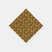 Beautiful vintage ethnic elegant flower pattern serviette (Ecke)