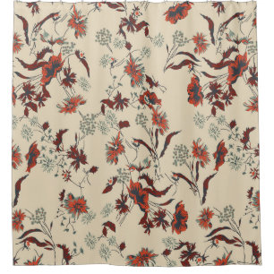 Beautiful vintage Floral pattern in the many kind Duschvorhang