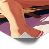 Beautiful Vintage Inspired Woman Poster (Ecke)