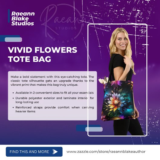 Beautiful Vivid Blume Tote Bag Tasche