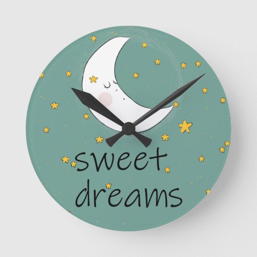 BEAUTIFUL WALL CLOCK SWEET DREAMS RUNDE WANDUHR (Vorderseite)