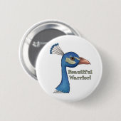 Beautiful Warrior Button (Vorne & Hinten)