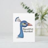 Beautiful Warrior Postkarte (Stehend Vorderseite)