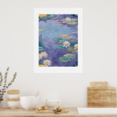 Beautiful Water Lilies Monet Art Poster (Küche)