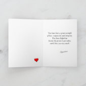 Beautiful Water Lily personalized Mother's Day Karte (Innenseite)