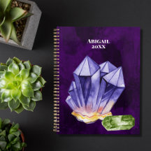 Beautiful Watercolor Amethyst Beryl Green Lila