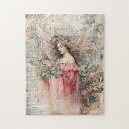 Beautiful Watercolor Angel Puzzle (Vertikal)