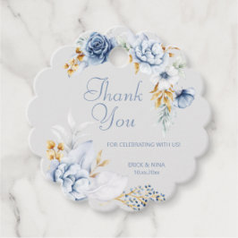 Beautiful Watercolor Blume Vielen Dank Geschenkanhänger