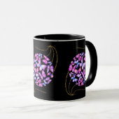 Beautiful Watercolor Butterflies with Gold Bling Tasse (VorderseiteRechts)