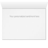 Beautiful Watercolor Fox Art Customized Note Card (Innenansicht Horizontal (Unten))