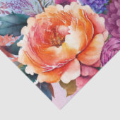 Beautiful Watercolor Garden Blume Entdecken Seidenpapier (Ausschnitt)