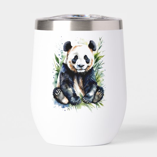 Beautiful Watercolor Panda Bear (Vorderseite)