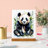 Beautiful Watercolor Panda Bear Acrylschild (Hochzeit)