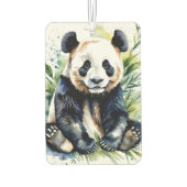 Beautiful Watercolor Panda Bear Autolufterfrischer (Rückseite)