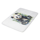 Beautiful Watercolor Panda Bear Badematte (Schrägansicht)