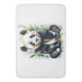 Beautiful Watercolor Panda Bear Badematte (Vorderseite Vertikal)