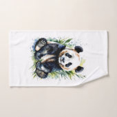 Beautiful Watercolor Panda Bear Badhandtuch Set (Handtuch)