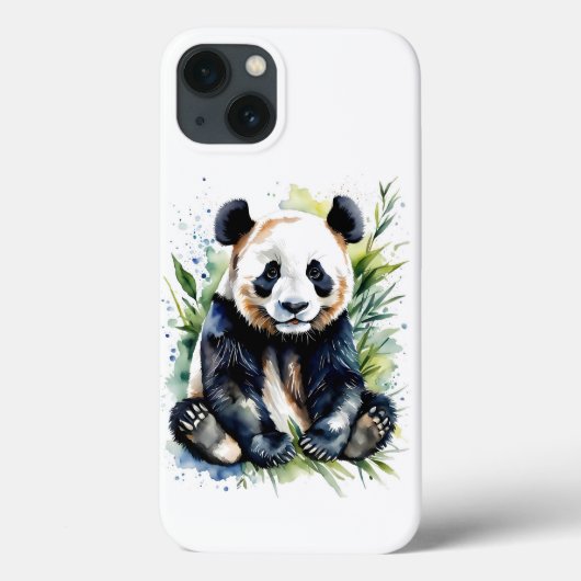 Beautiful Watercolor Panda Bear Case-Mate iPhone Hülle (Rückseite)