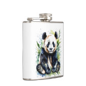 Beautiful Watercolor Panda Bear Flachmann (Rechts)