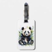 Beautiful Watercolor Panda Bear Gepäckanhänger (Rückseite vertikal)