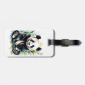 Beautiful Watercolor Panda Bear Gepäckanhänger (Rückseite horizontal)
