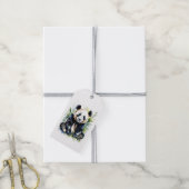 Beautiful Watercolor Panda Bear Geschenkanhänger (Mit Garn)