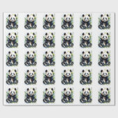 Beautiful Watercolor Panda Bear Geschenkpapier (Flach)