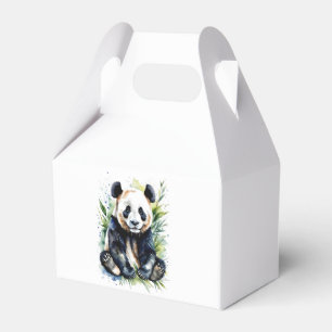 Beautiful Watercolor Panda Bear Geschenkschachtel