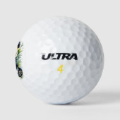 Beautiful Watercolor Panda Bear Golfball (Logo)