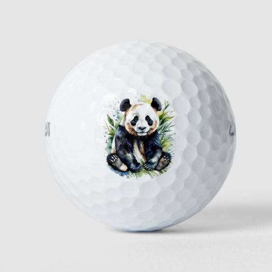 Beautiful Watercolor Panda Bear Golfball (Vorderseite)