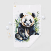 Beautiful Watercolor Panda Bear Golfhandtuch (Insitu)