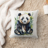 Beautiful Watercolor Panda Bear Kissen (Decke)