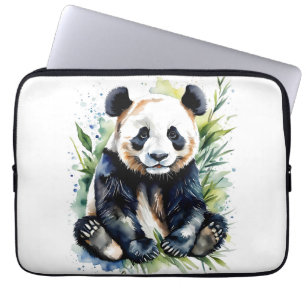 Beautiful Watercolor Panda Bear Laptopschutzhülle