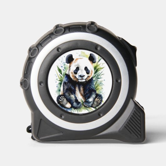 Beautiful Watercolor Panda Bear Maßband (Vorderseite)